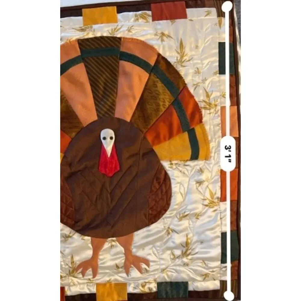 Handmade Thanksgiving quilt by Karen Adamcik, Midland MI